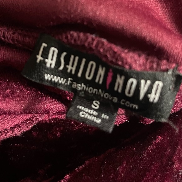 Red Velvet Jumpsuit - Picture 4 of 5